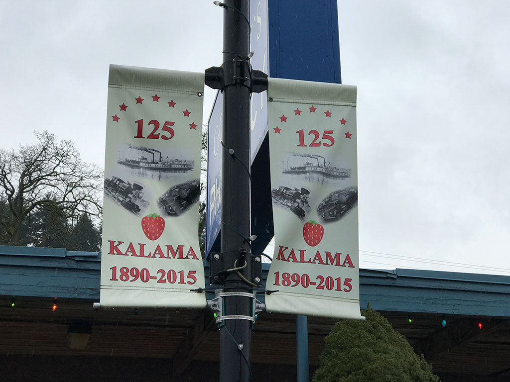Kalama 125 Year Sign