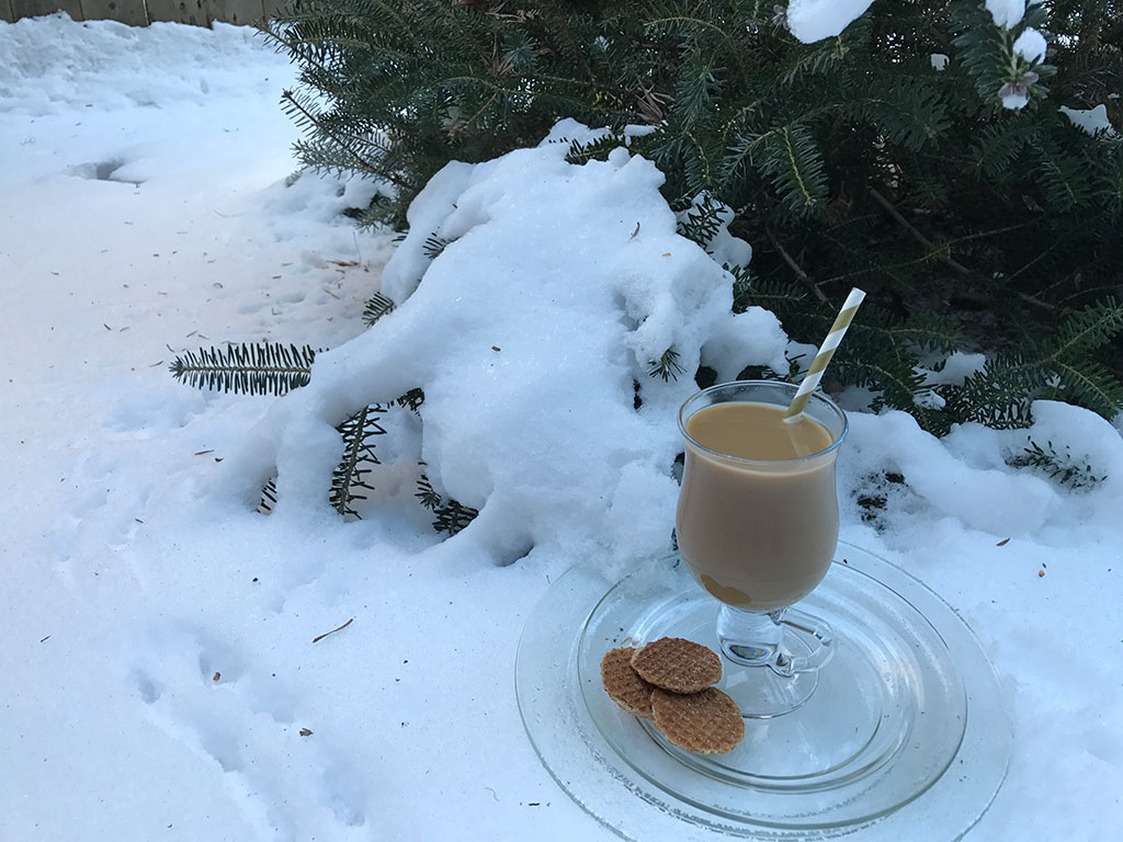 Snowy Coffee Vignette
